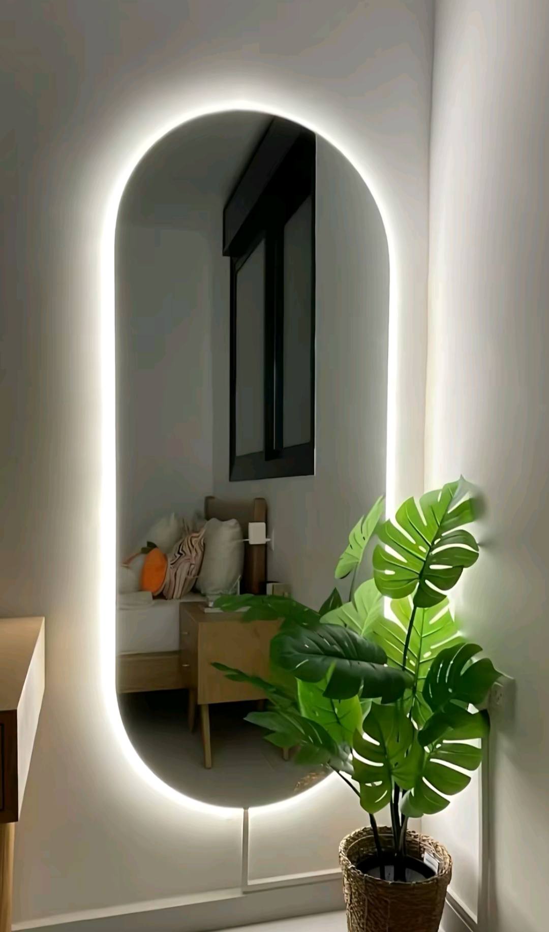 espejo con luz led para  habitaciones