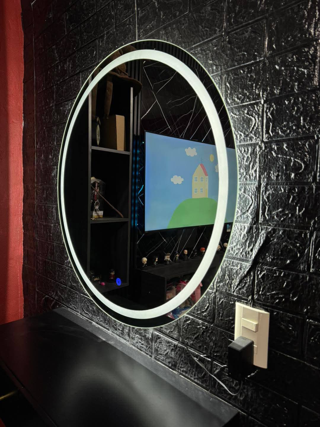 espejo redondo con luz led en monterrey